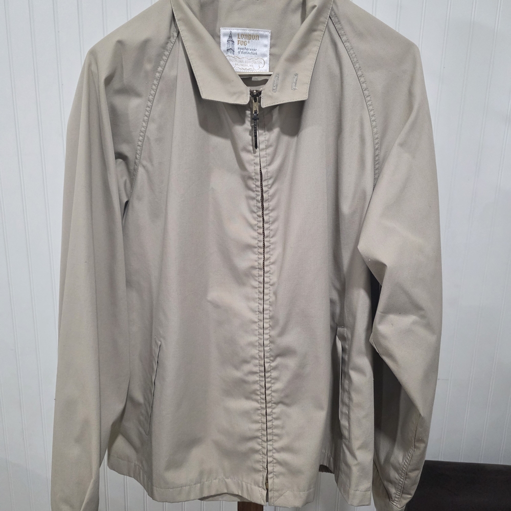 Light Beige LondIn Fog Zip-Front Jacket